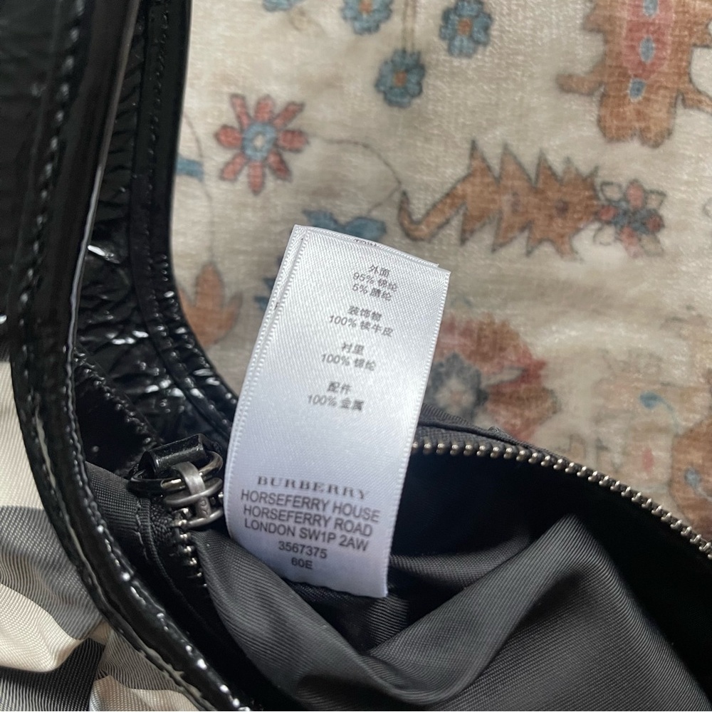 Burberry Black and Gray Plaid Shoulder Bag - Picture 5 of 15